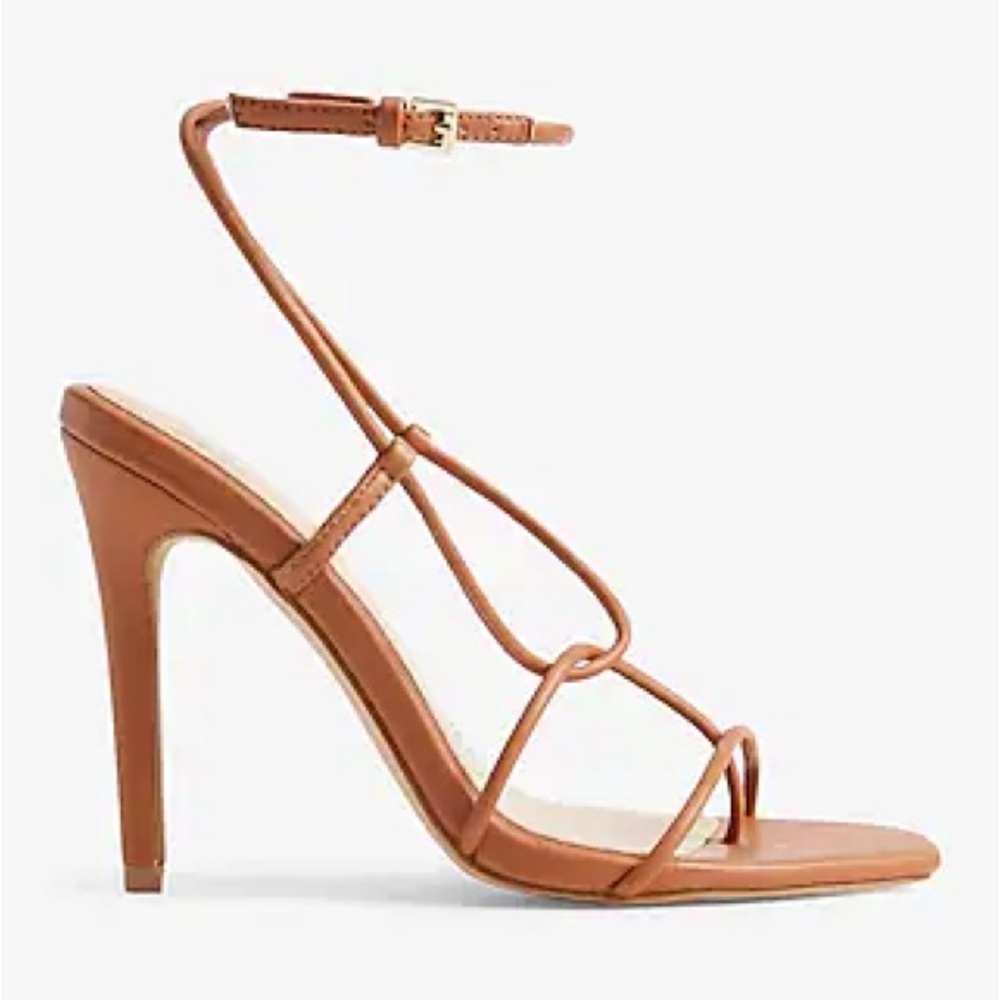 EXPRESS Barely There Strappy Heeled Sandals sz 10